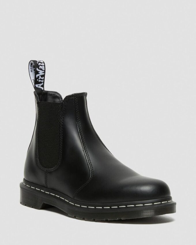2976 White Stitch Smooth Leather Chelsea Boots 2976 White Stitch Smooth Leather Chelsea Boots