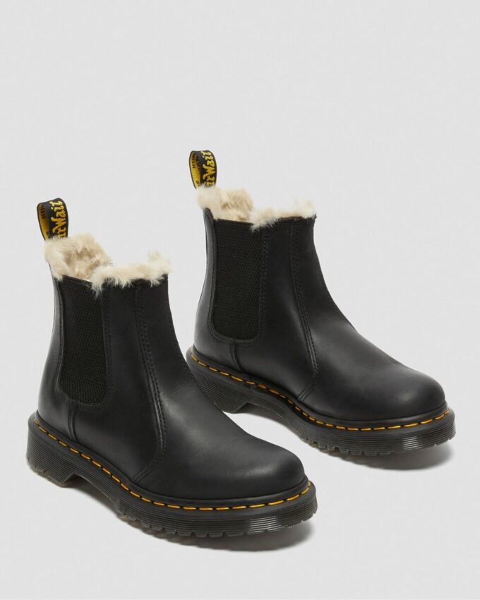 2976 Women's Women's Faux Fur Lined Chelsea Boots 2976 Women's Women's Faux Fur Lined Chelsea Boots