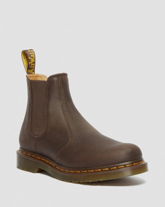 2976 Yellow Stitch Crazy Horse Leather Chelsea Boots 2976 Yellow Stitch Crazy Horse Leather Chelsea Boots