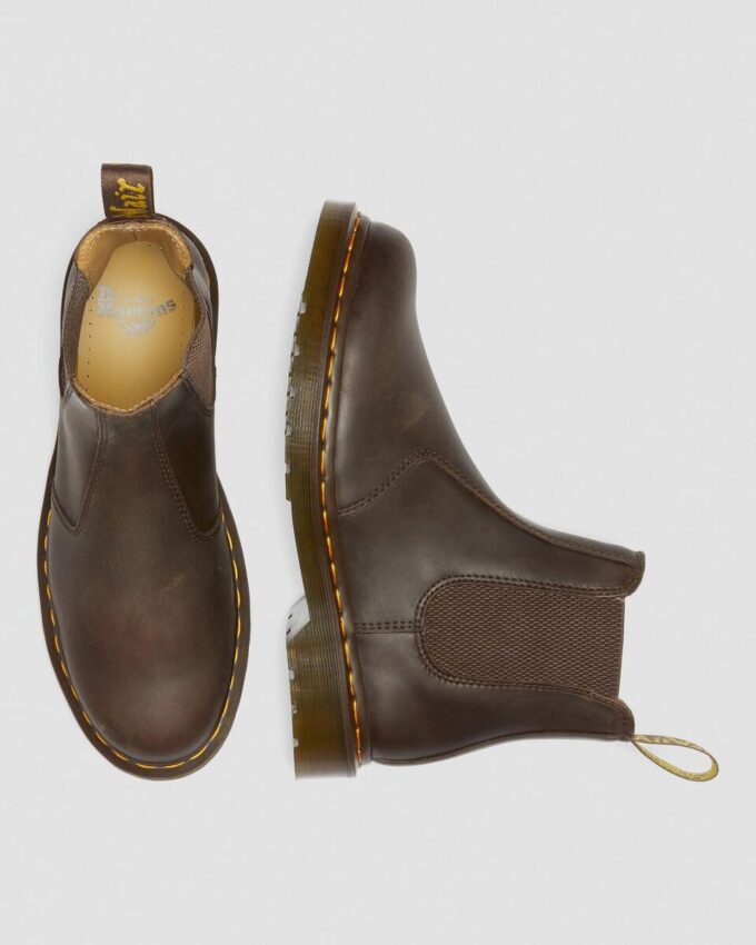 2976 Yellow Stitch Crazy Horse Leather Chelsea Boots 2976 Yellow Stitch Crazy Horse Leather Chelsea Boots