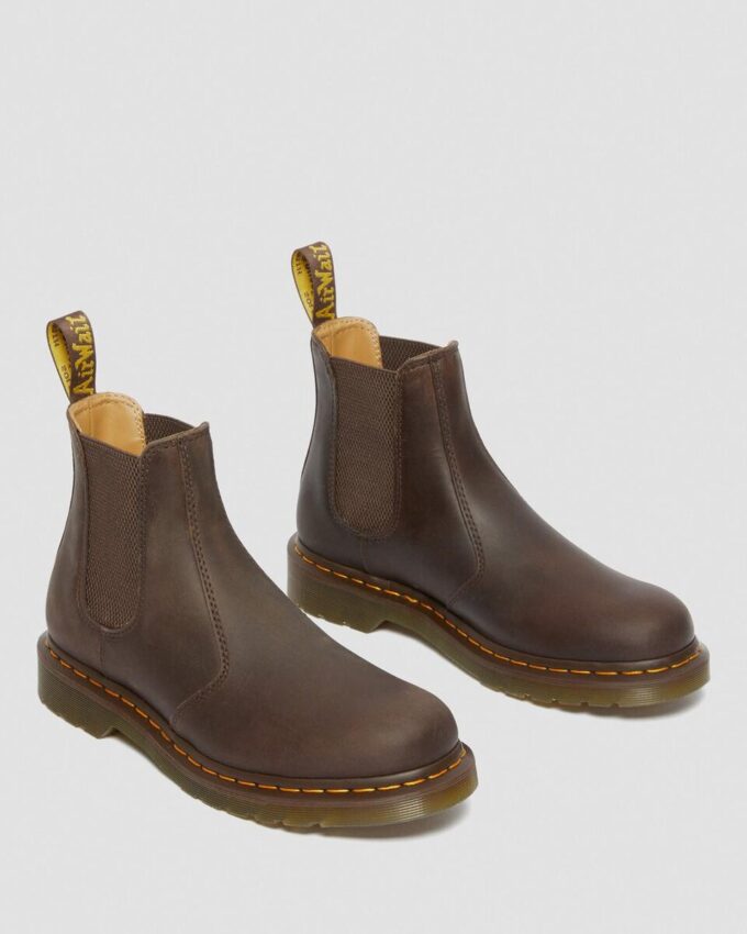 2976 Yellow Stitch Crazy Horse Leather Chelsea Boots 2976 Yellow Stitch Crazy Horse Leather Chelsea Boots
