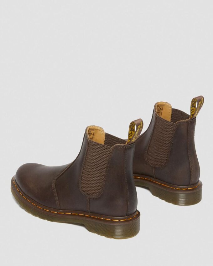2976 Yellow Stitch Crazy Horse Leather Chelsea Boots 2976 Yellow Stitch Crazy Horse Leather Chelsea Boots