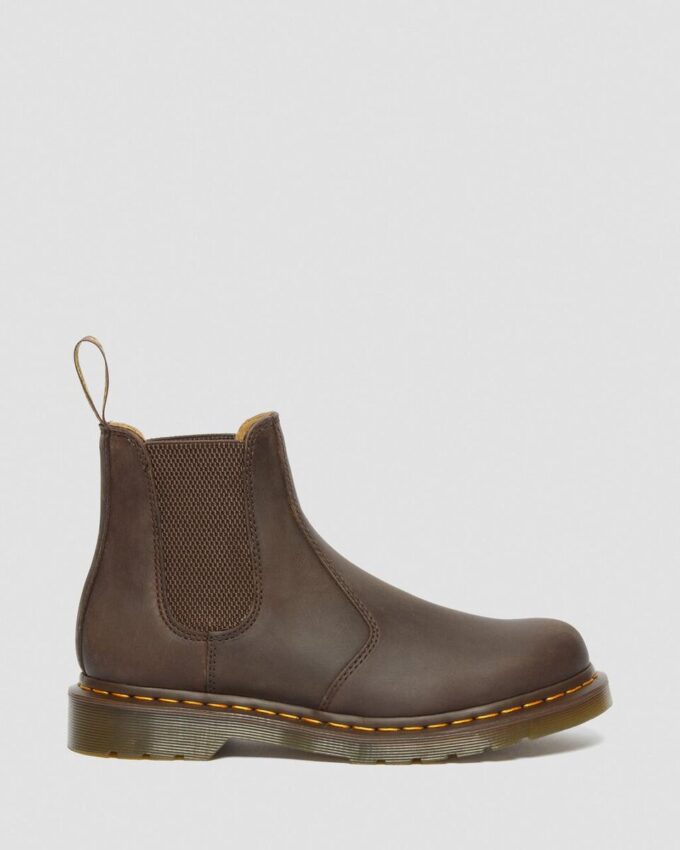 2976 Yellow Stitch Crazy Horse Leather Chelsea Boots 2976 Yellow Stitch Crazy Horse Leather Chelsea Boots