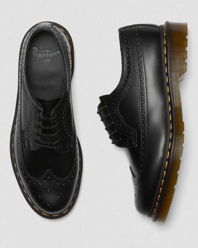 3989 Yellow Stitch Smooth Leather Brogue Shoes 3989 Yellow Stitch Smooth Leather Brogue Shoes