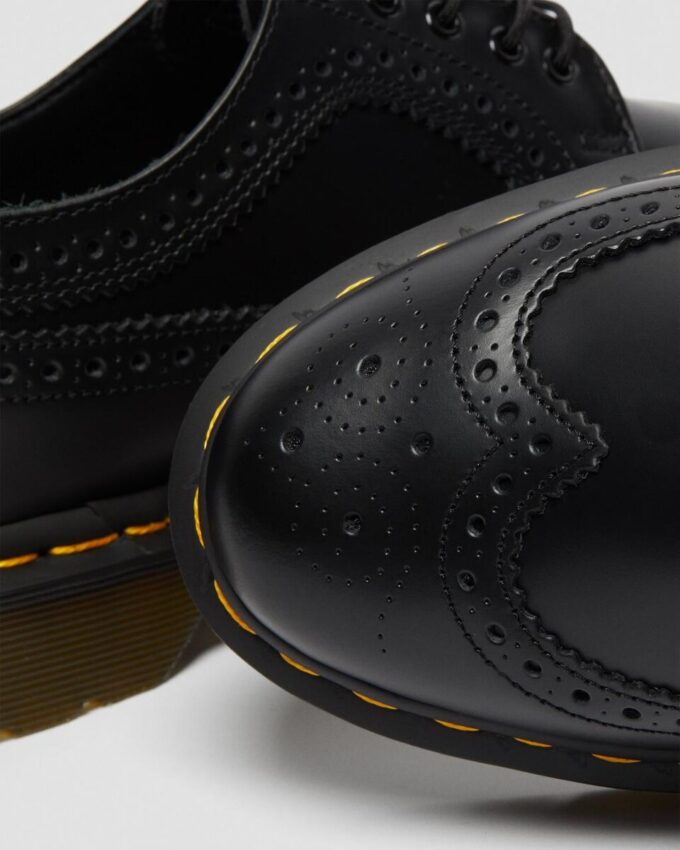 3989 Yellow Stitch Smooth Leather Brogue Shoes 3989 Yellow Stitch Smooth Leather Brogue Shoes