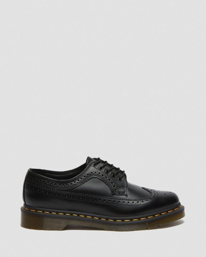 3989 Yellow Stitch Smooth Leather Brogue Shoes 3989 Yellow Stitch Smooth Leather Brogue Shoes