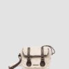 7 INCH SATCHEL Leather and Faux Fur Satchel 7 INCH SATCHEL Leather and Faux Fur Satchel