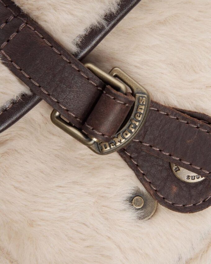 7 INCH SATCHEL Leather and Faux Fur Satchel 7 INCH SATCHEL Leather and Faux Fur Satchel