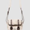 7 INCH SATCHEL Leather and Faux Fur Satchel 7 INCH SATCHEL Leather and Faux Fur Satchel