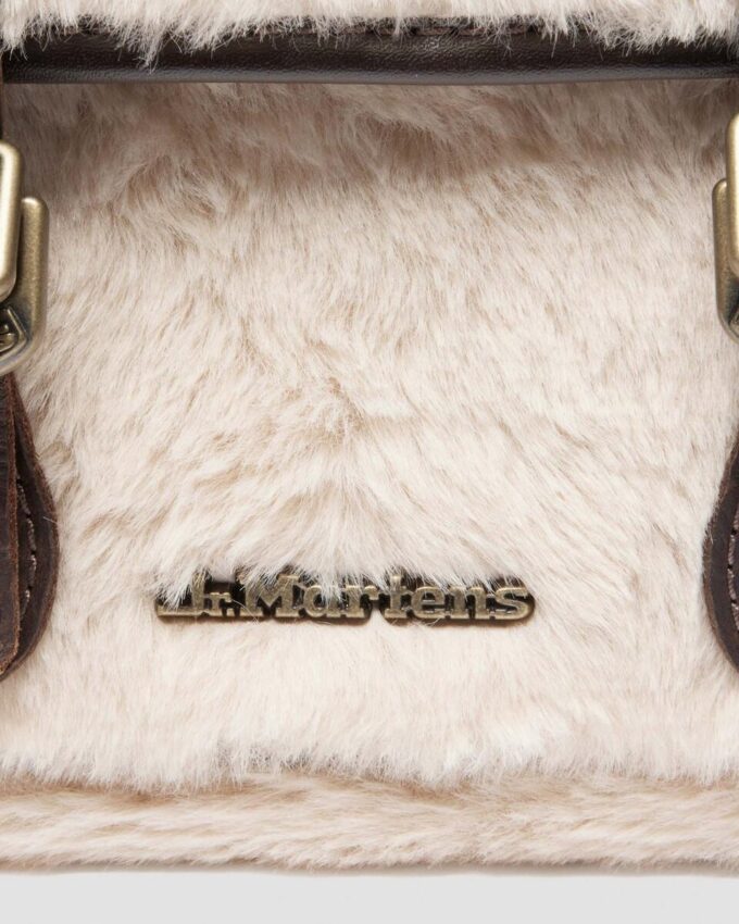 7 INCH SATCHEL Leather and Faux Fur Satchel 7 INCH SATCHEL Leather and Faux Fur Satchel