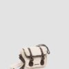 7 INCH SATCHEL Leather and Faux Fur Satchel 7 INCH SATCHEL Leather and Faux Fur Satchel