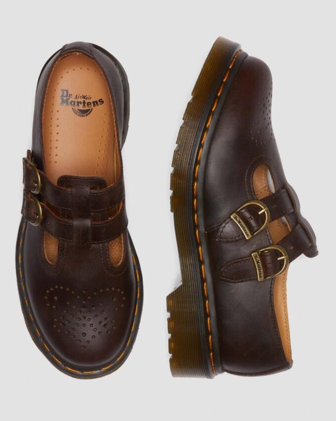 8065 Crazy Horse Leather Mary Jane Shoes 8065 Crazy Horse Leather Mary Jane Shoes
