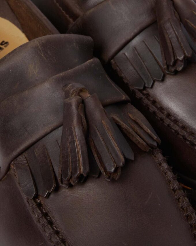Adrian Crazy Horse Leather Tassel Loafers Adrian Crazy Horse Leather Tassel Loafers