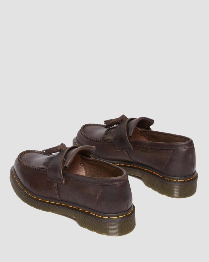 Adrian Crazy Horse Leather Tassel Loafers Adrian Crazy Horse Leather Tassel Loafers