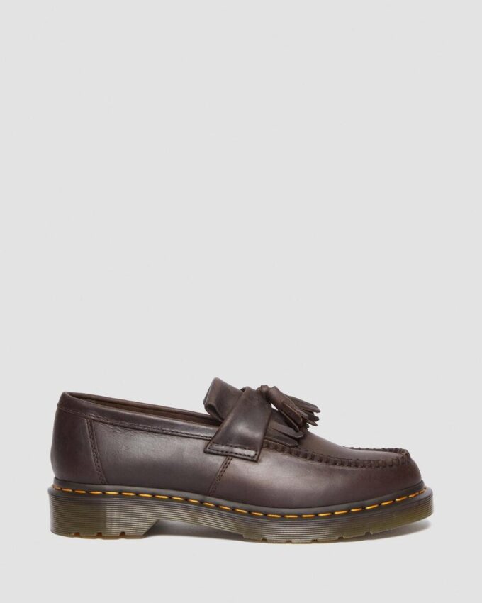 Adrian Crazy Horse Leather Tassel Loafers Adrian Crazy Horse Leather Tassel Loafers
