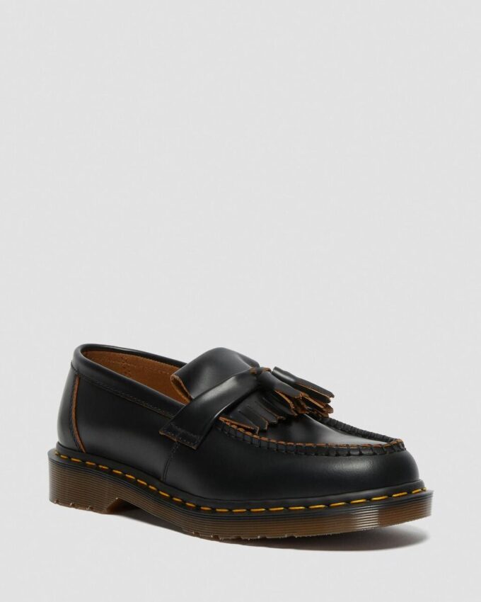 Adrian Vintage Made In England Quilon Leather Tassel Loafers Adrian Vintage Made In England Quilon Leather Tassel Loafers