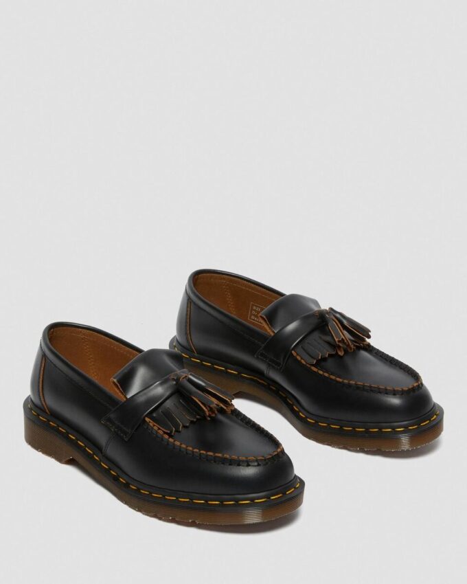 Adrian Vintage Made In England Quilon Leather Tassel Loafers Adrian Vintage Made In England Quilon Leather Tassel Loafers