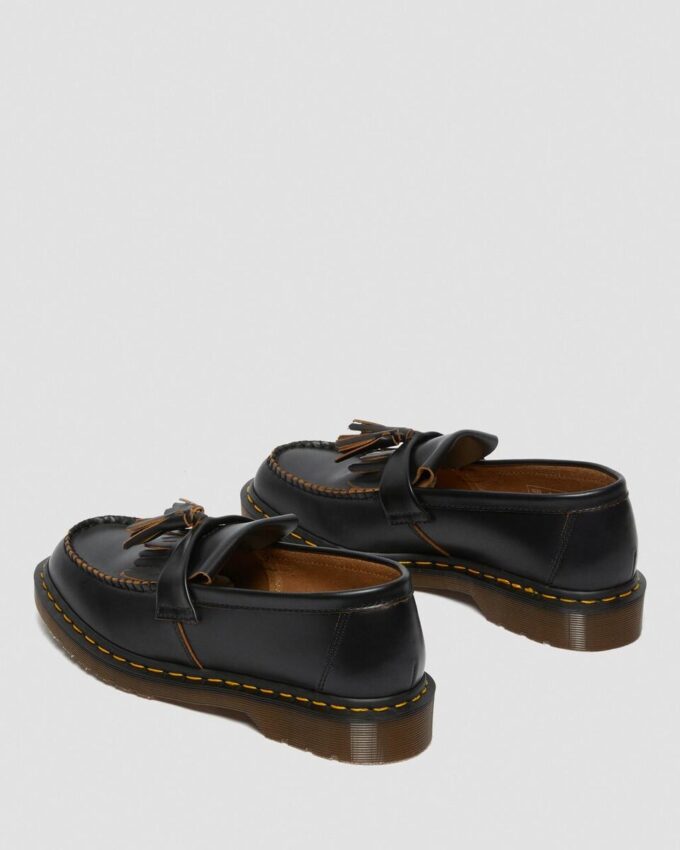 Adrian Vintage Made In England Quilon Leather Tassel Loafers Adrian Vintage Made In England Quilon Leather Tassel Loafers