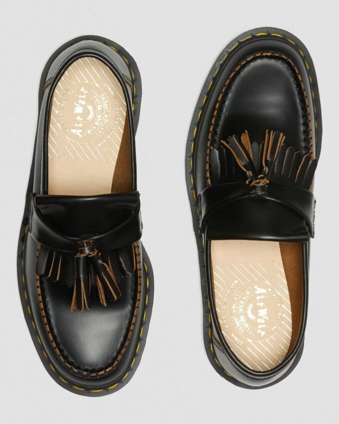 Adrian Vintage Made In England Quilon Leather Tassel Loafers Adrian Vintage Made In England Quilon Leather Tassel Loafers