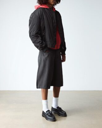 Adrian White Stitch Smooth Leather Loafers