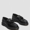 Adrian White Stitch Smooth Leather Loafers