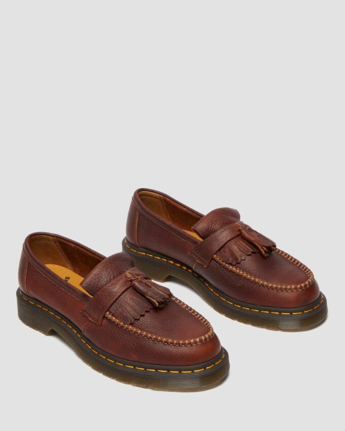 Adrian Yellow Stitch Ambassador Leather Loafers Adrian Yellow Stitch Ambassador Leather Loafers
