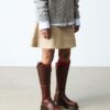Amaayah Knee High Leather Boots Amaayah Knee High Leather Boots