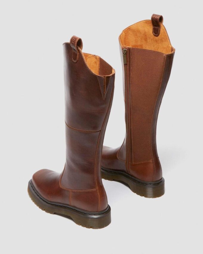 Amaayah Knee High Leather Boots Amaayah Knee High Leather Boots