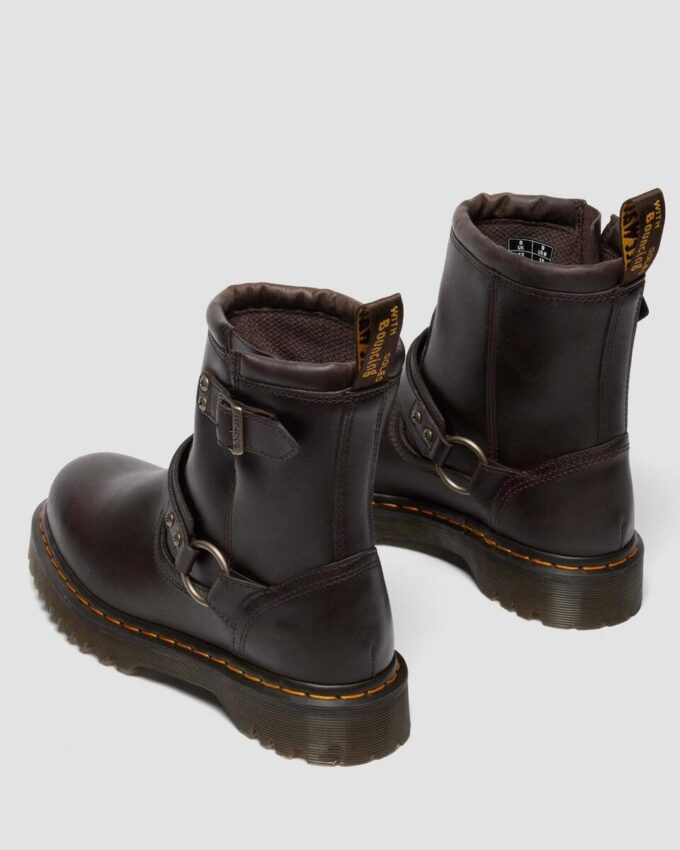 Anistone Harness Crazy Horse Biker Boots Anistone Harness Crazy Horse Biker Boots