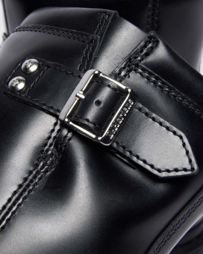 Anistone Harness Orleans Leather Biker Boots Anistone Harness Orleans Leather Biker Boots