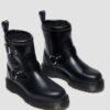 Anistone Harness Orleans Leather Biker Boots Anistone Harness Orleans Leather Biker Boots