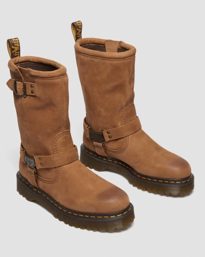 Anistone Hi Tumbled Nubuck Biker Boots Anistone Hi Tumbled Nubuck Biker Boots