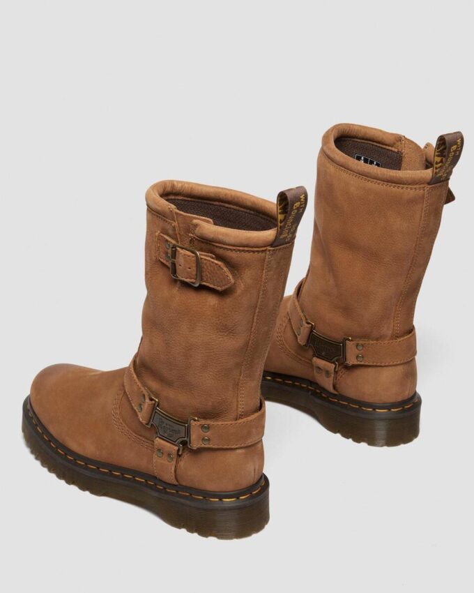 Anistone Hi Tumbled Nubuck Biker Boots Anistone Hi Tumbled Nubuck Biker Boots