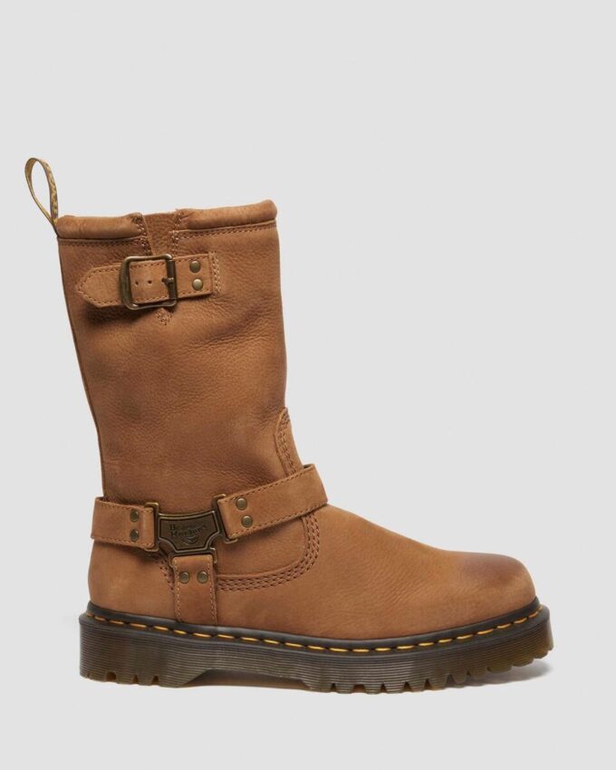 Anistone Hi Tumbled Nubuck Biker Boots Anistone Hi Tumbled Nubuck Biker Boots