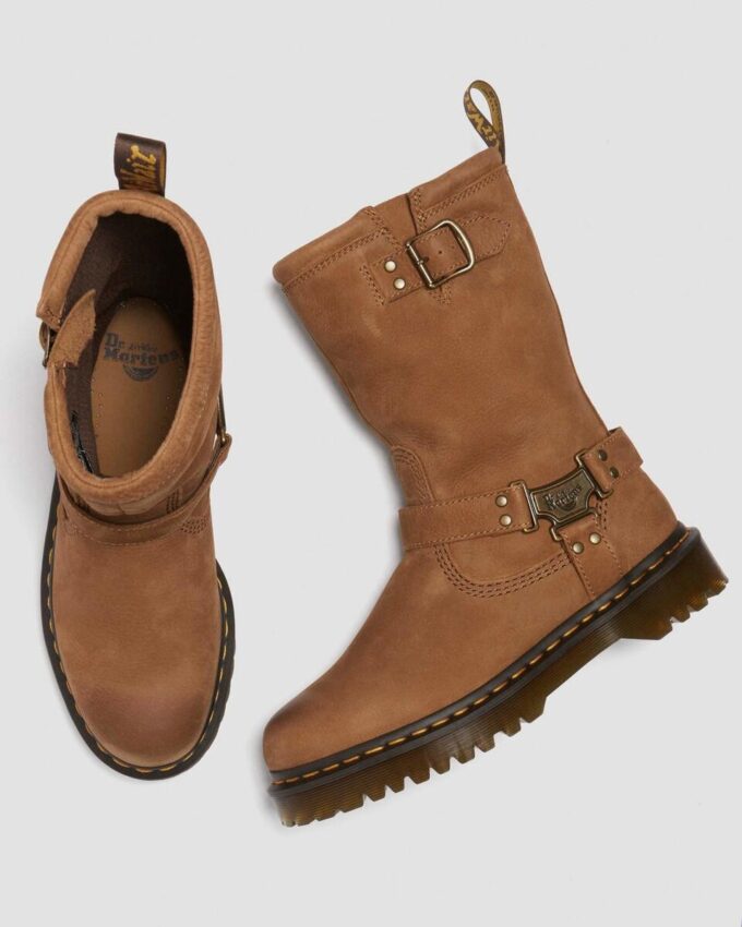 Anistone Hi Tumbled Nubuck Biker Boots Anistone Hi Tumbled Nubuck Biker Boots