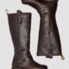 Anistone Knee High Crazy Horse Leather Biker Boots Anistone Knee High Crazy Horse Leather Biker Boots