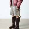 Anistone Knee High Crazy Horse Leather Biker Boots Anistone Knee High Crazy Horse Leather Biker Boots