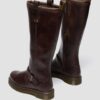 Anistone Knee High Crazy Horse Leather Biker Boots Anistone Knee High Crazy Horse Leather Biker Boots