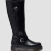 Anistone Knee High Orleans Leather Biker Boots Anistone Knee High Orleans Leather Biker Boots