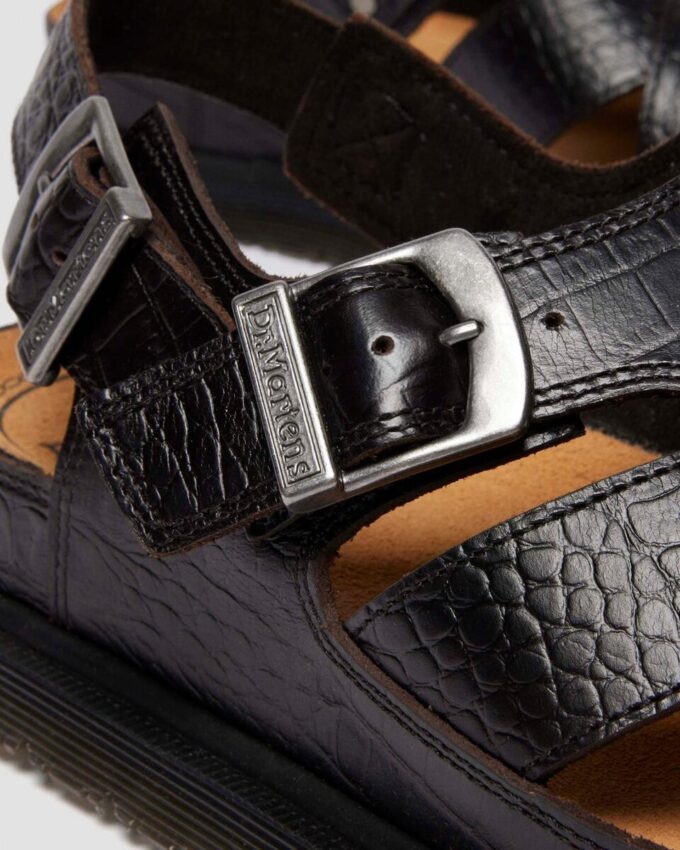 Archive Fisherman Crocodile Analine Leather Sandals Archive Fisherman Crocodile Analine Leather Sandals