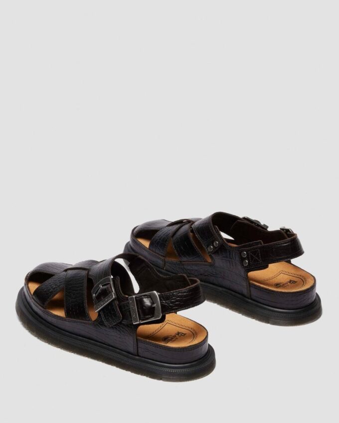Archive Fisherman Crocodile Analine Leather Sandals Archive Fisherman Crocodile Analine Leather Sandals
