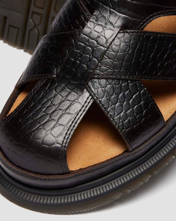 Archive Fisherman Crocodile Analine Leather Sandals Archive Fisherman Crocodile Analine Leather Sandals