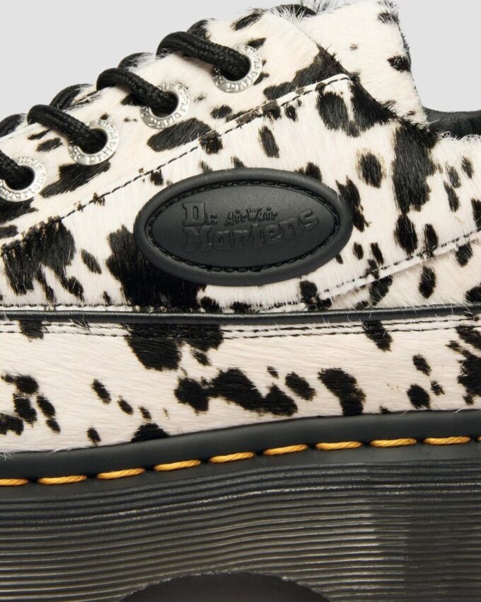 BUZZ 5-Eye Dalmatian Hair On Leather Shoes BUZZ 5-Eye Dalmatian Hair On Leather Shoes