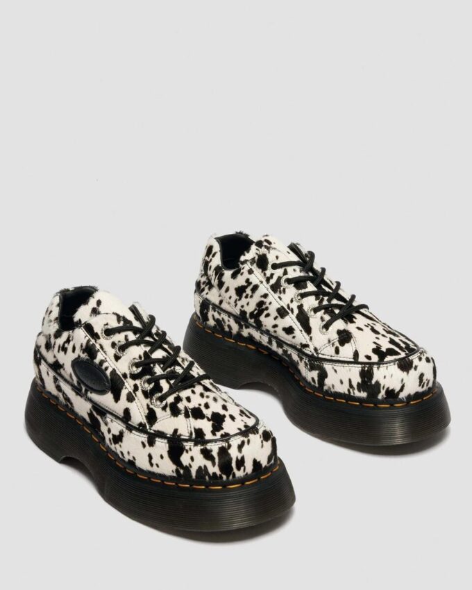 BUZZ 5-Eye Dalmatian Hair On Leather Shoes BUZZ 5-Eye Dalmatian Hair On Leather Shoes
