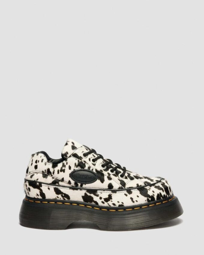 BUZZ 5-Eye Dalmatian Hair On Leather Shoes BUZZ 5-Eye Dalmatian Hair On Leather Shoes