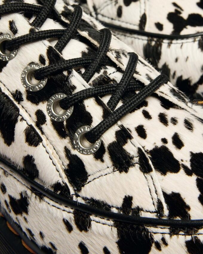 BUZZ 5-Eye Dalmatian Hair On Leather Shoes BUZZ 5-Eye Dalmatian Hair On Leather Shoes