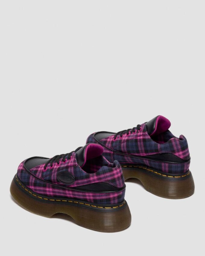 BUZZ 5-EYE Tartan & Leather Lace Up Shoes BUZZ 5-EYE Tartan & Leather Lace Up Shoes