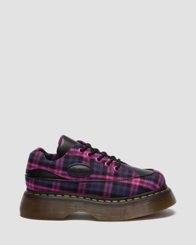 BUZZ 5-EYE Tartan & Leather Lace Up Shoes BUZZ 5-EYE Tartan & Leather Lace Up Shoes