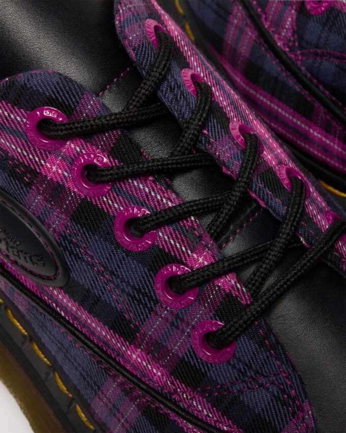 BUZZ 5-EYE Tartan & Leather Lace Up Shoes BUZZ 5-EYE Tartan & Leather Lace Up Shoes