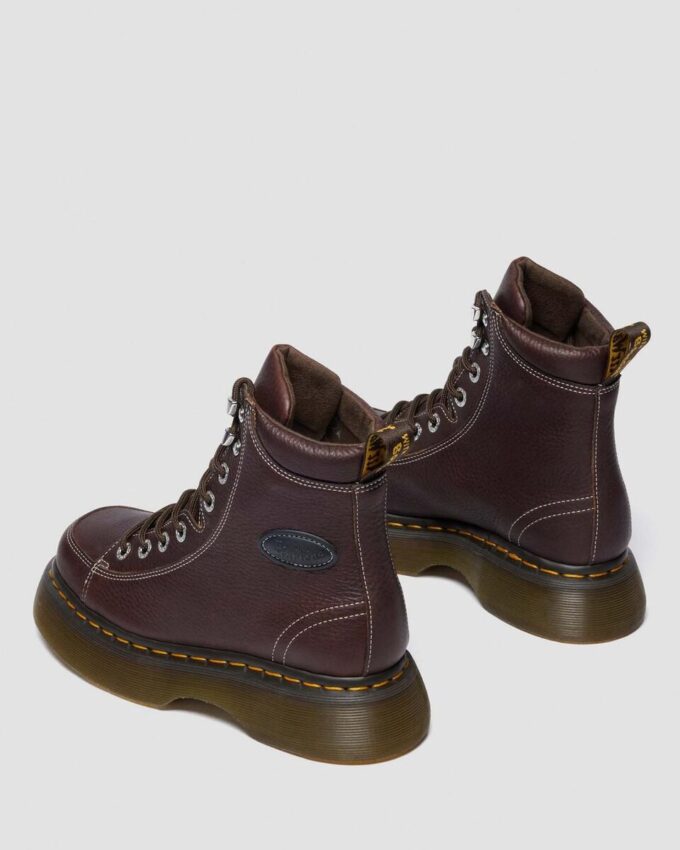 BUZZ 8-EYE Grizzly Leather Lace-Up Boots BUZZ 8-EYE Grizzly Leather Lace-Up Boots